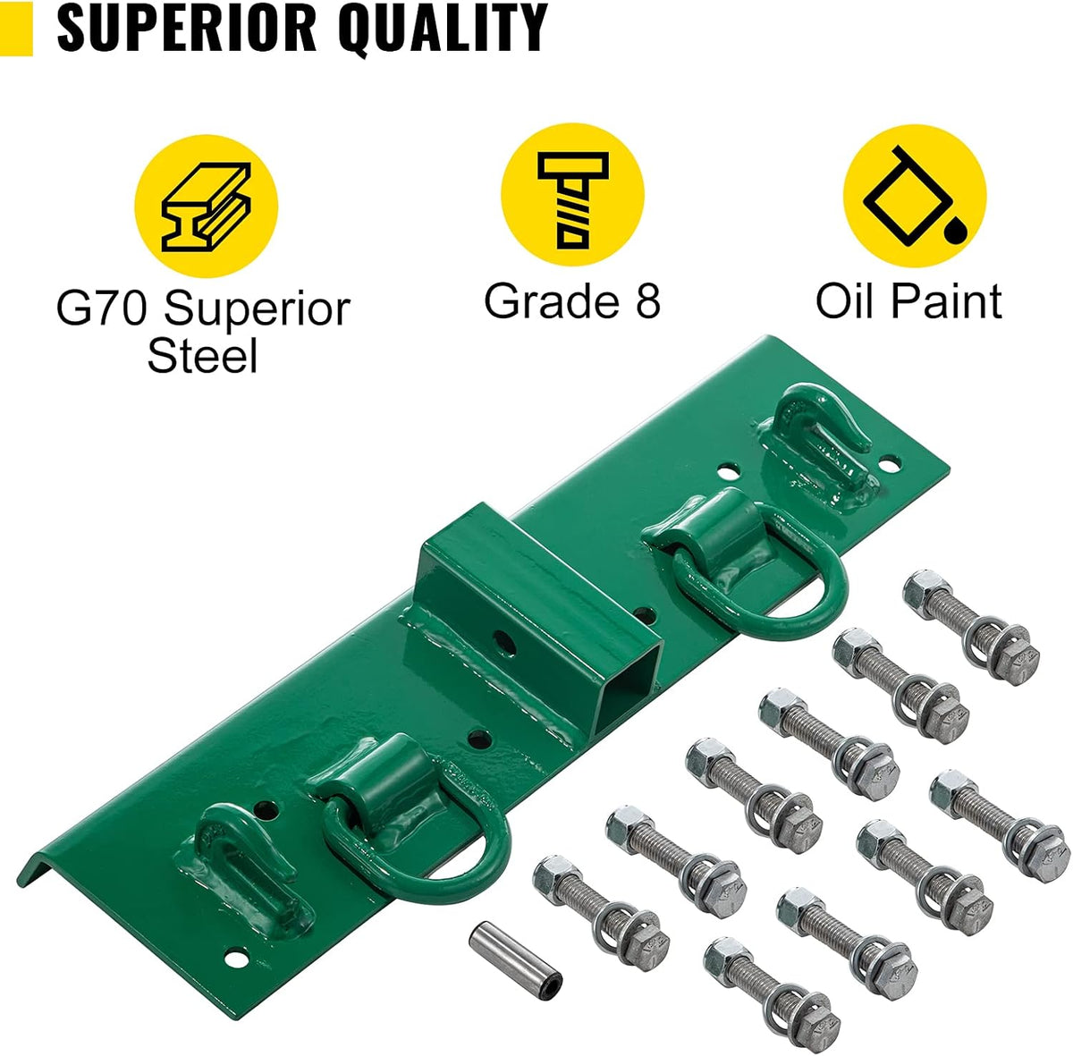 1/4" G70 Forged Bolt on Grab Hooks with 1/2" Shackles P8770