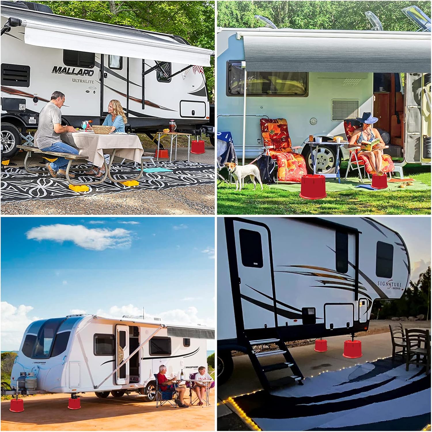 Jack Block for RV Travel Trailer, Fifth Wheel, Popup Camper, Toy Hauler, Supports up to 10000 lbs per Block B206