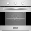 2.3 Cu. Ft. Electric Built-In Single Wall Oven in Black/Silver Tempered Glass Q3819
