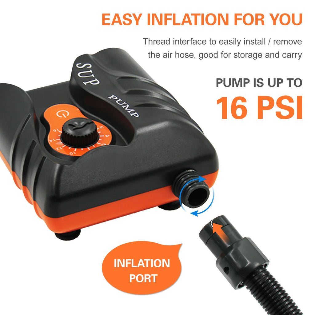 16PSI Electric Inflation Air Pump with 6PCS Nozzles W9645