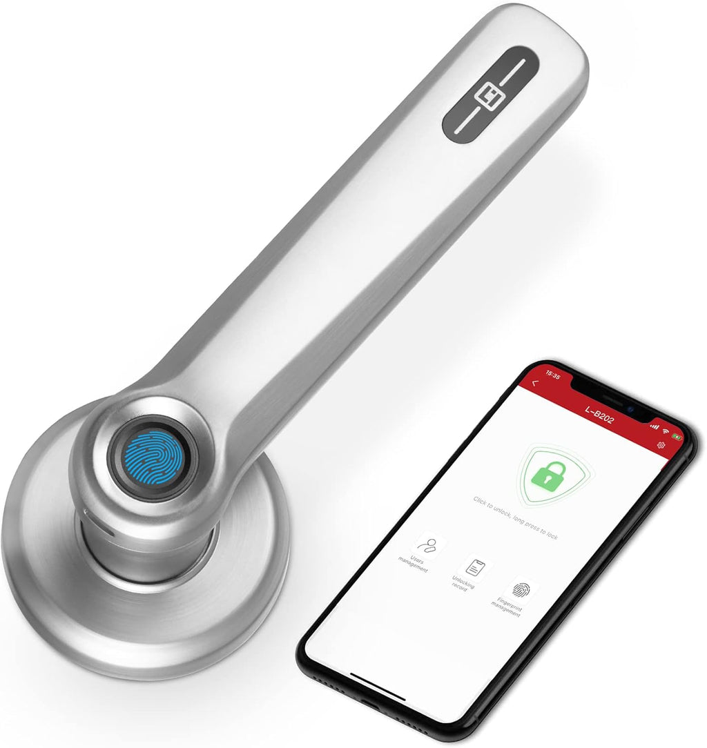Fingerprint Door Lock, Biometric Door Knob, Pack of 2 H309192