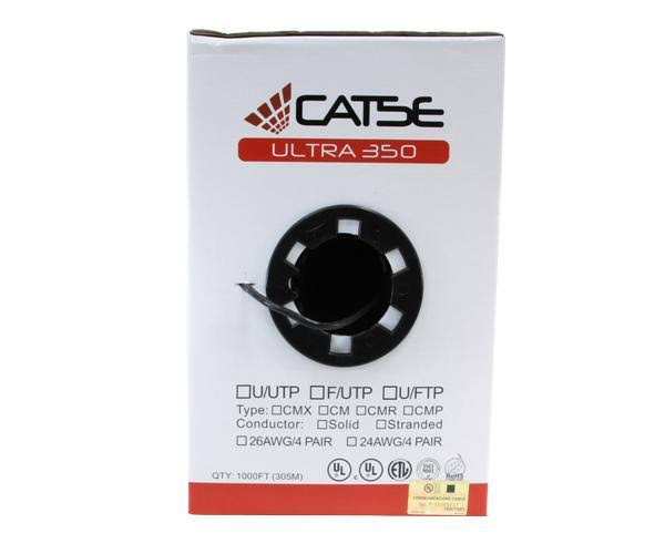 Red 24 AWG 1000ft Cat5e Riser Bulk Ethernet Cable X321