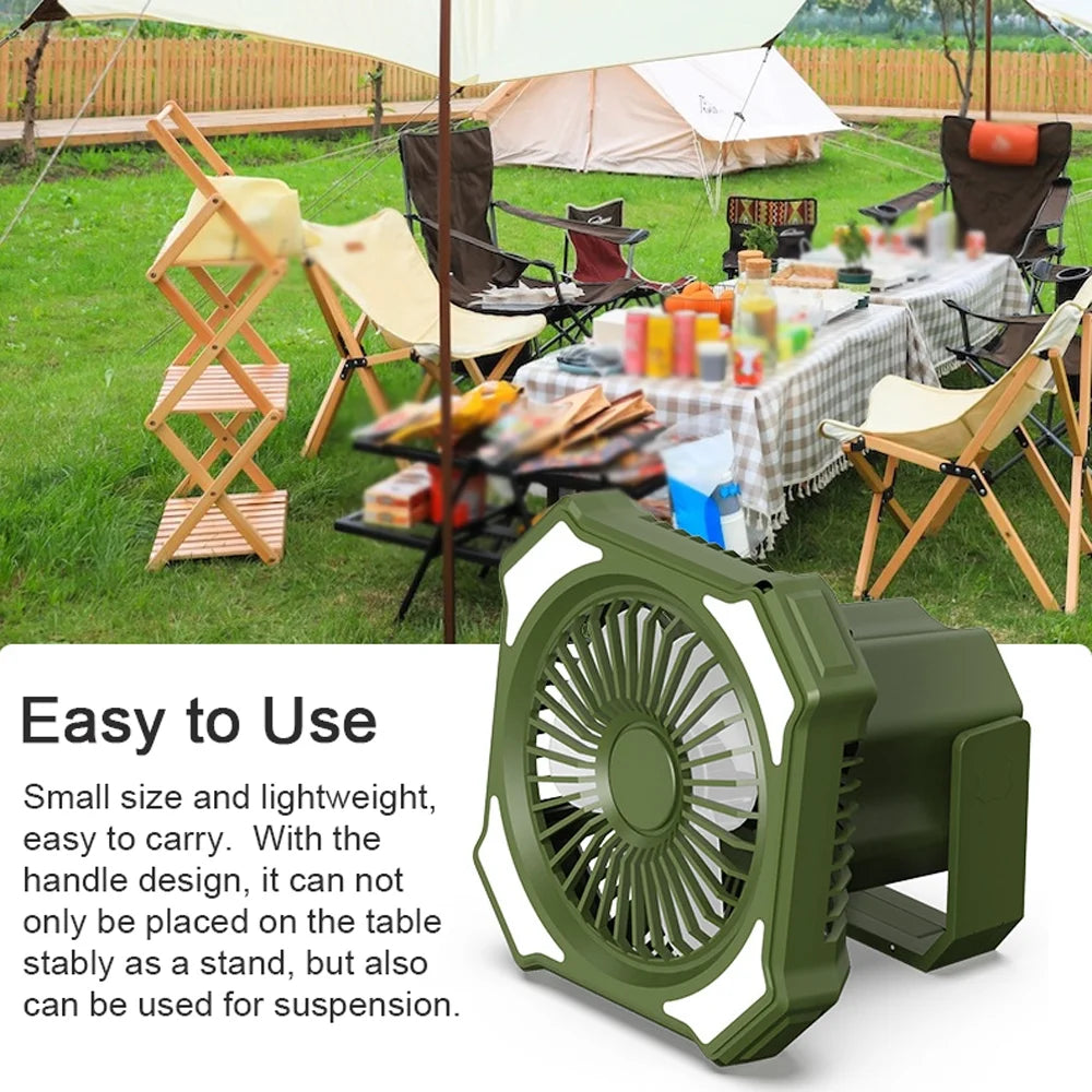 Portable Power Bank Camping Fan with Remote Controller C356998