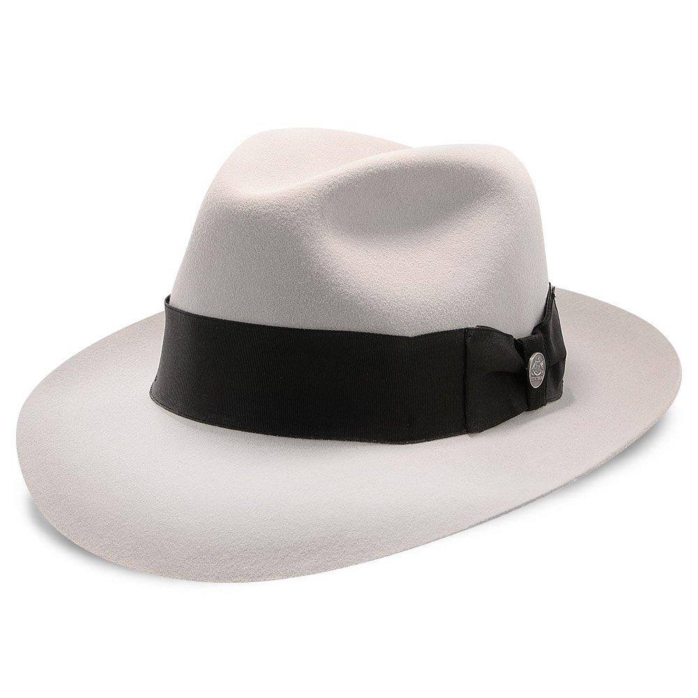 Navy Fur Felt Fedora Hat Y7923