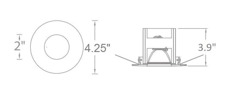LED Spot Beam Round Recessed Trim O67251