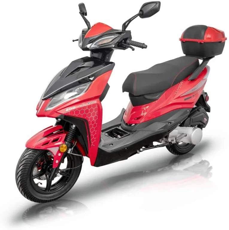 Black Force 200 EFI Scooter Moped N3832