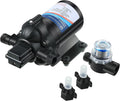 Diaphragm Water Pump 12V with Pressure Switch 3.5 GPM 45 PSI Self Priming RV DC Washdown Pump with Fittings Strainer Filter A84824