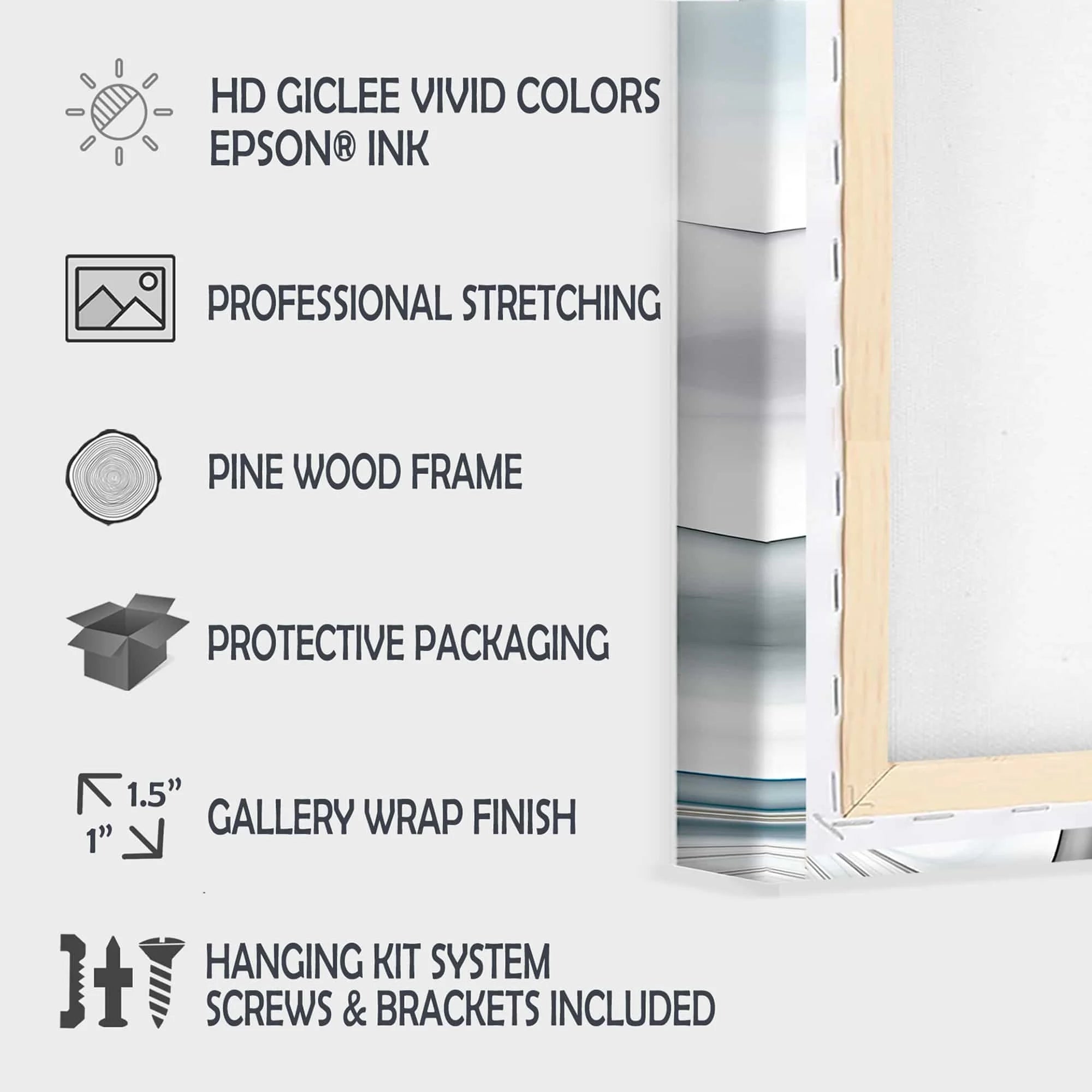 3 Piece Wrapped Canvas Graphic Art Set B3567