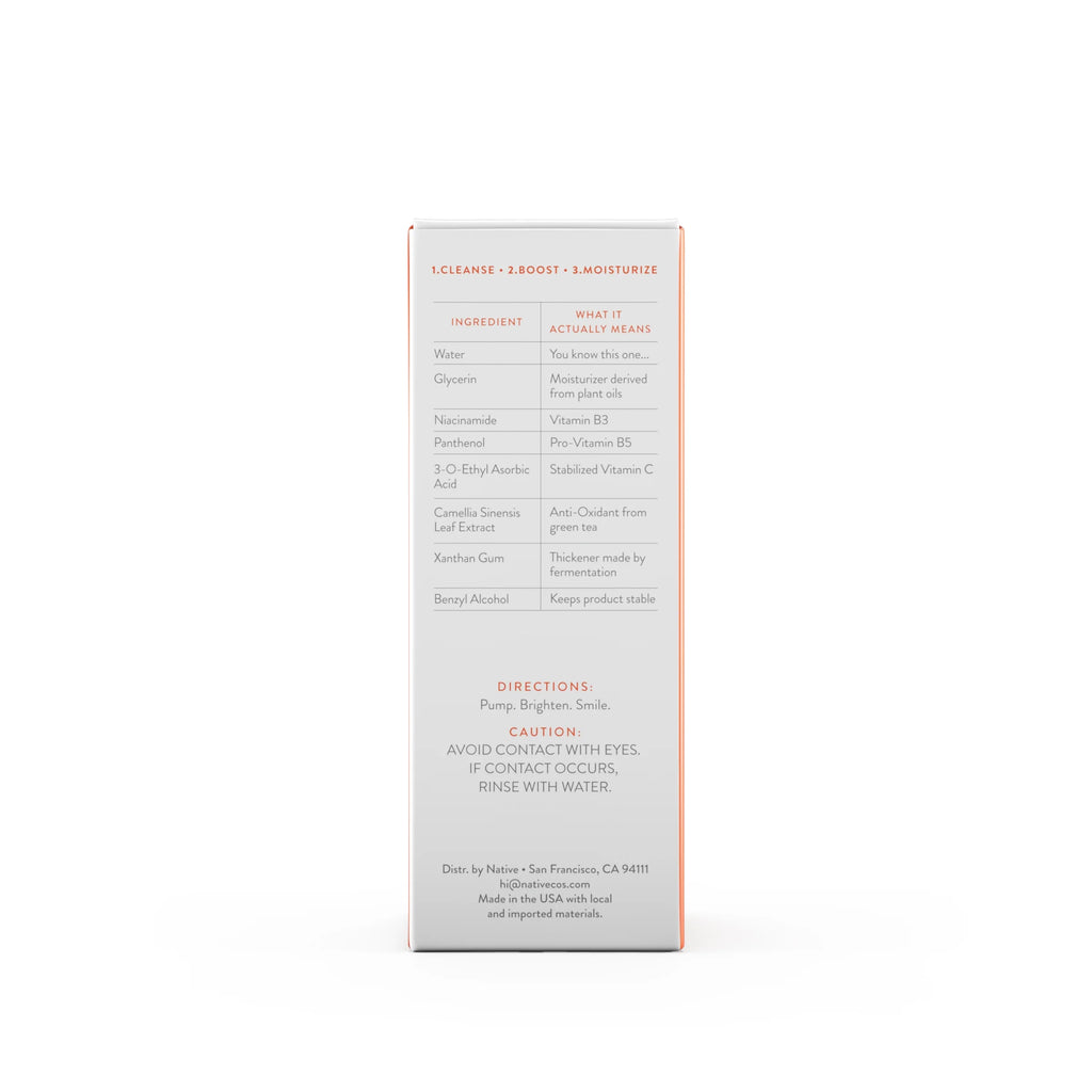 Fragrance Free Brightening Facial Serum with Vitamin C, 1 oz G21717