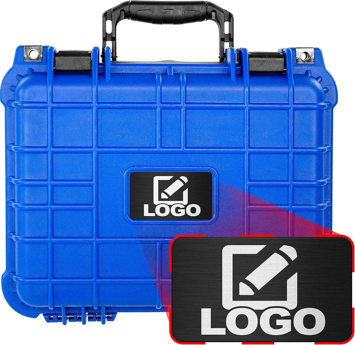 Waterproof Shockproof Hard Case with Foam 13.37 Inch 11.62 Inch 6 Inch (Black) T881055