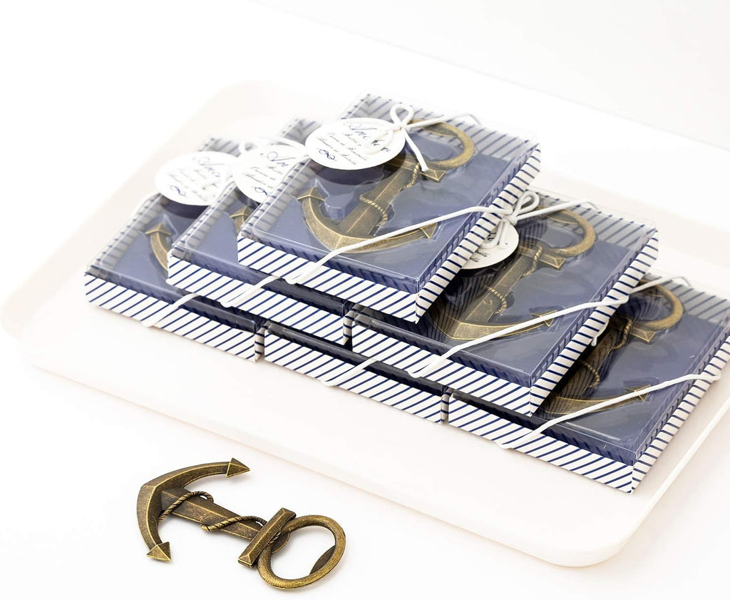 30Pcs Nautical Anchor Bottle Openers with Individual Gift Package R927405