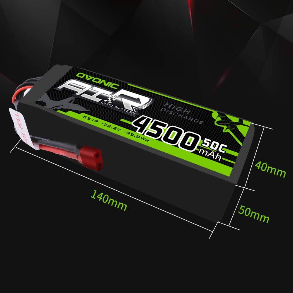 6s 22.2V 4500mAh 50C Lipo Battery with Deans Plug W30826