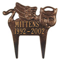 Antique Copper Pet Memorial E659702