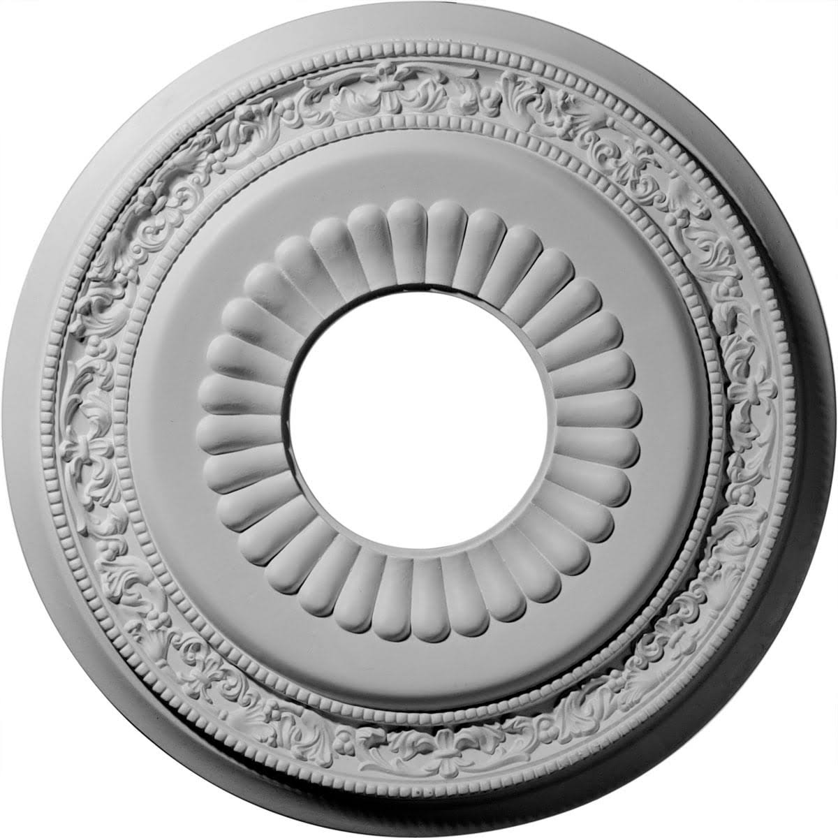 Lauren Ceiling Medallion Hand-Painted Warm Silver O9612