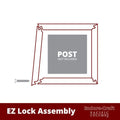 8x22W x 8&H Craftsman Classic Square Non-Tapered Smooth Column with Standard Capital & Standard Base R820