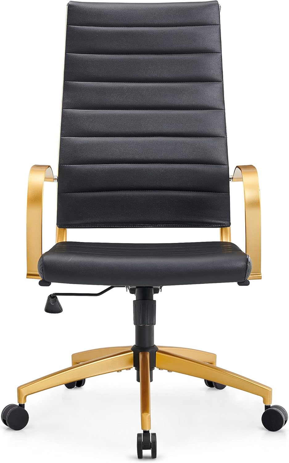 Gold Black Ergonomic High Back Swivel Office Chair F655