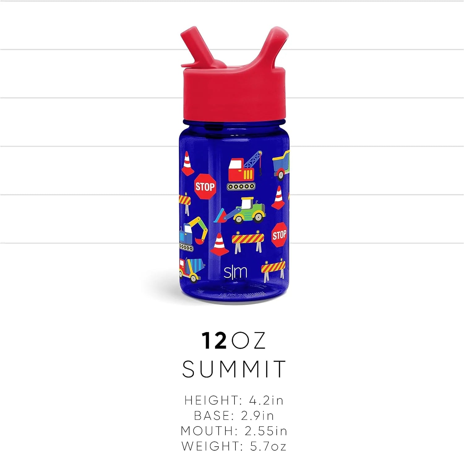 12oz Disney Kids Water Bottle with Straw Lid P425301