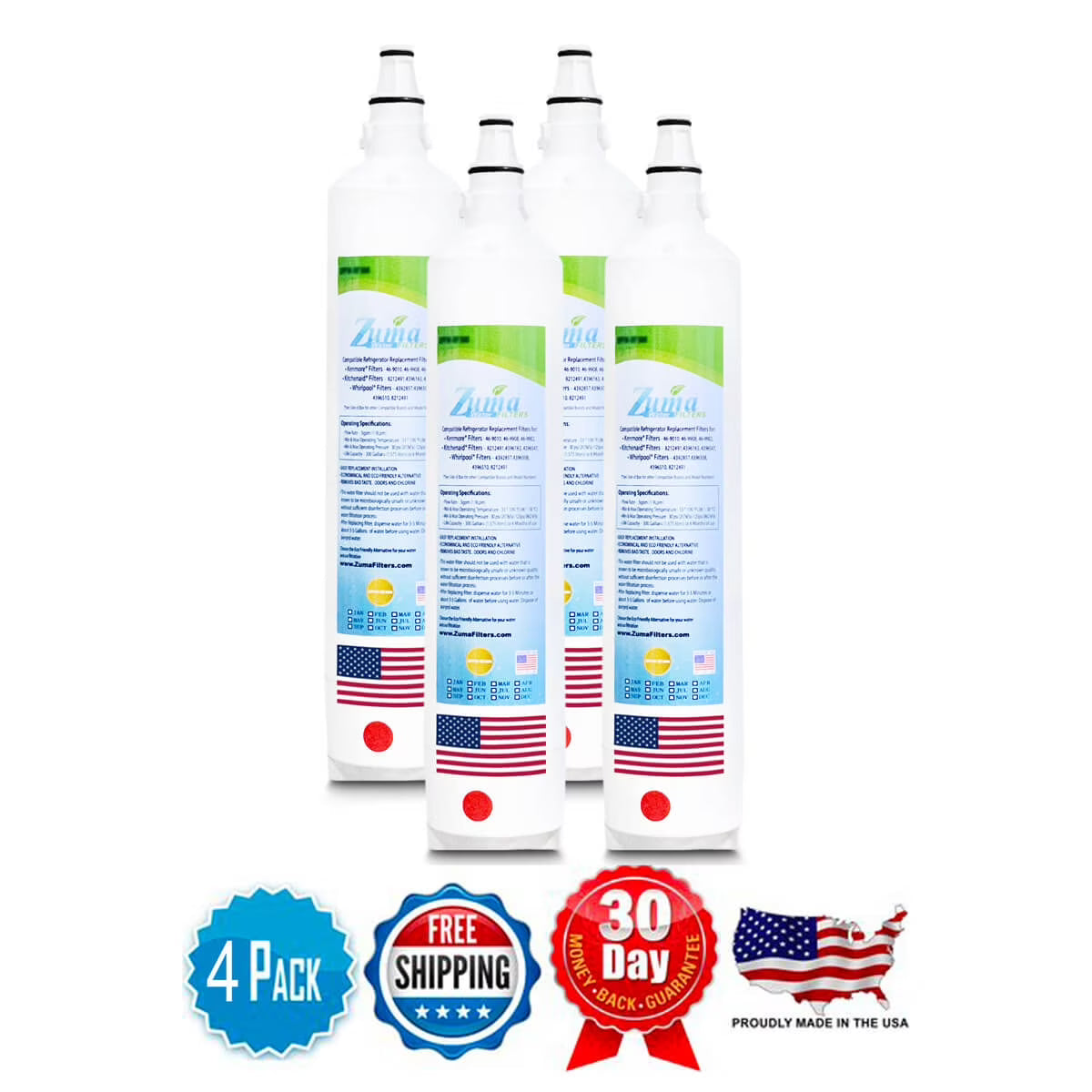Water Filters, 4 Pack K3823