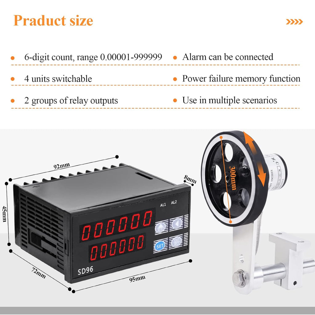 Digital Length Meter Counter with Control Function 0-999999 Z788
