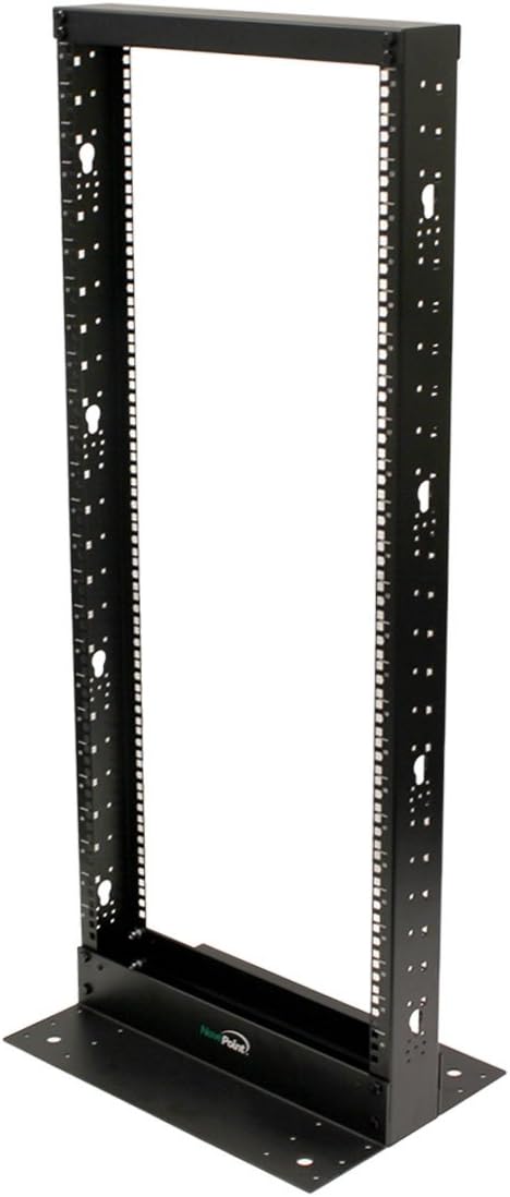25U 2-Post Open Frame Server Rack Black P924