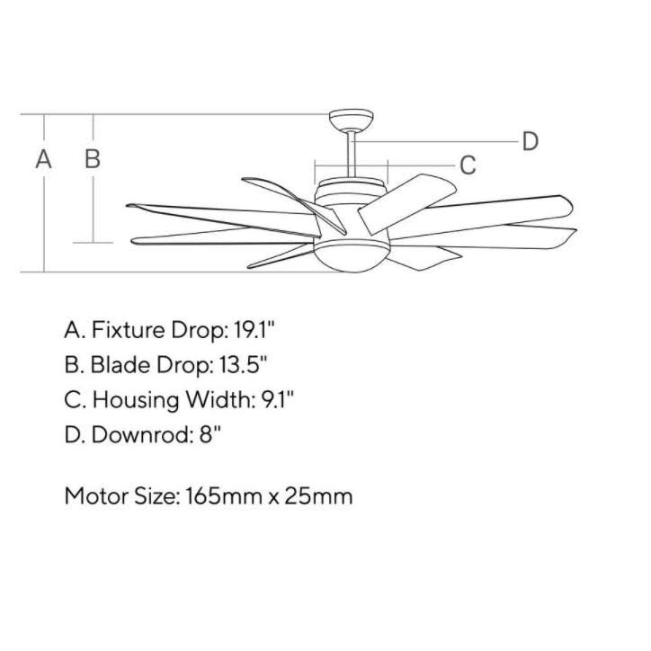 56x22 LED Ceiling Fan Brushed Steel X43087