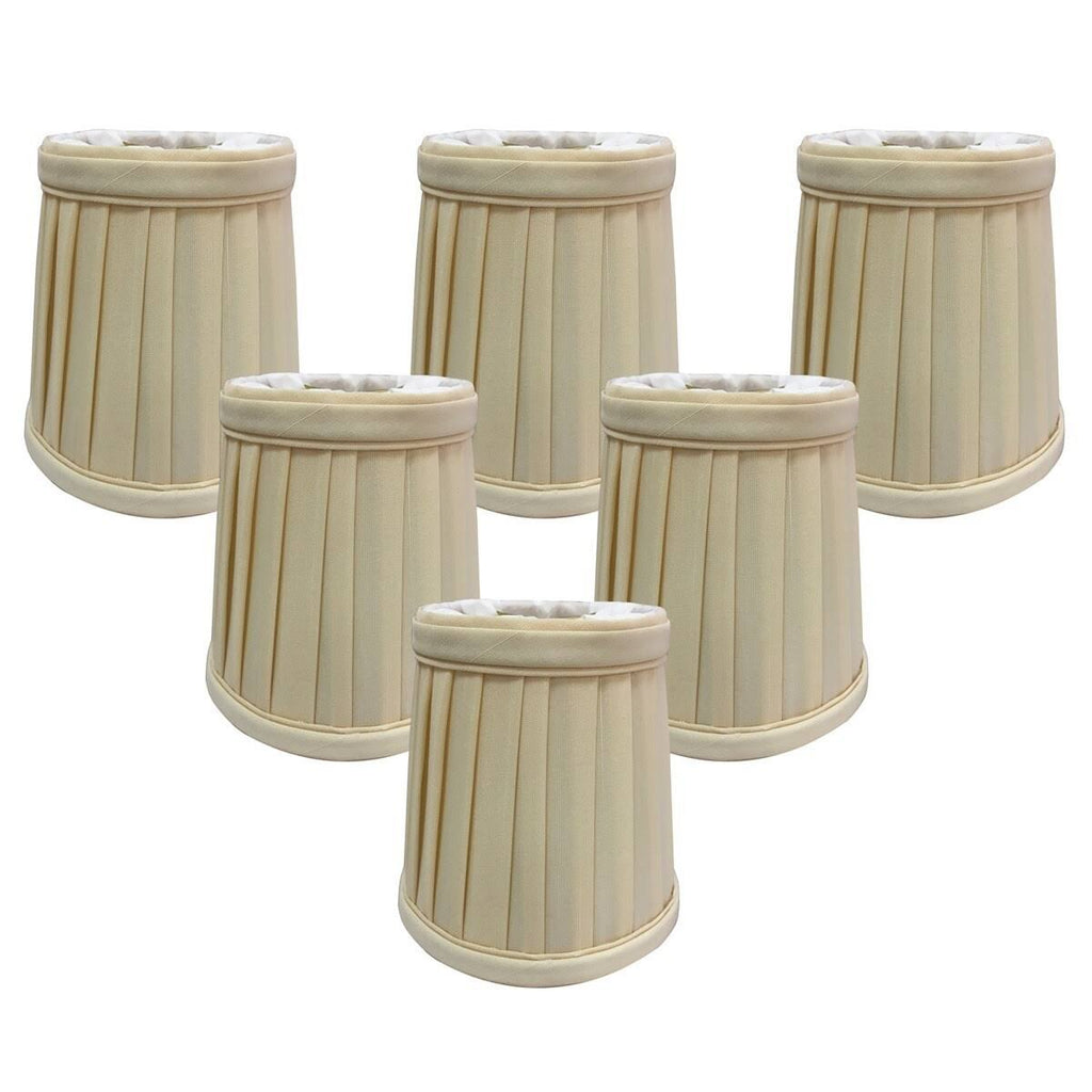 3.5 Silk Empire Candelabra Shade Set of 6 L218017