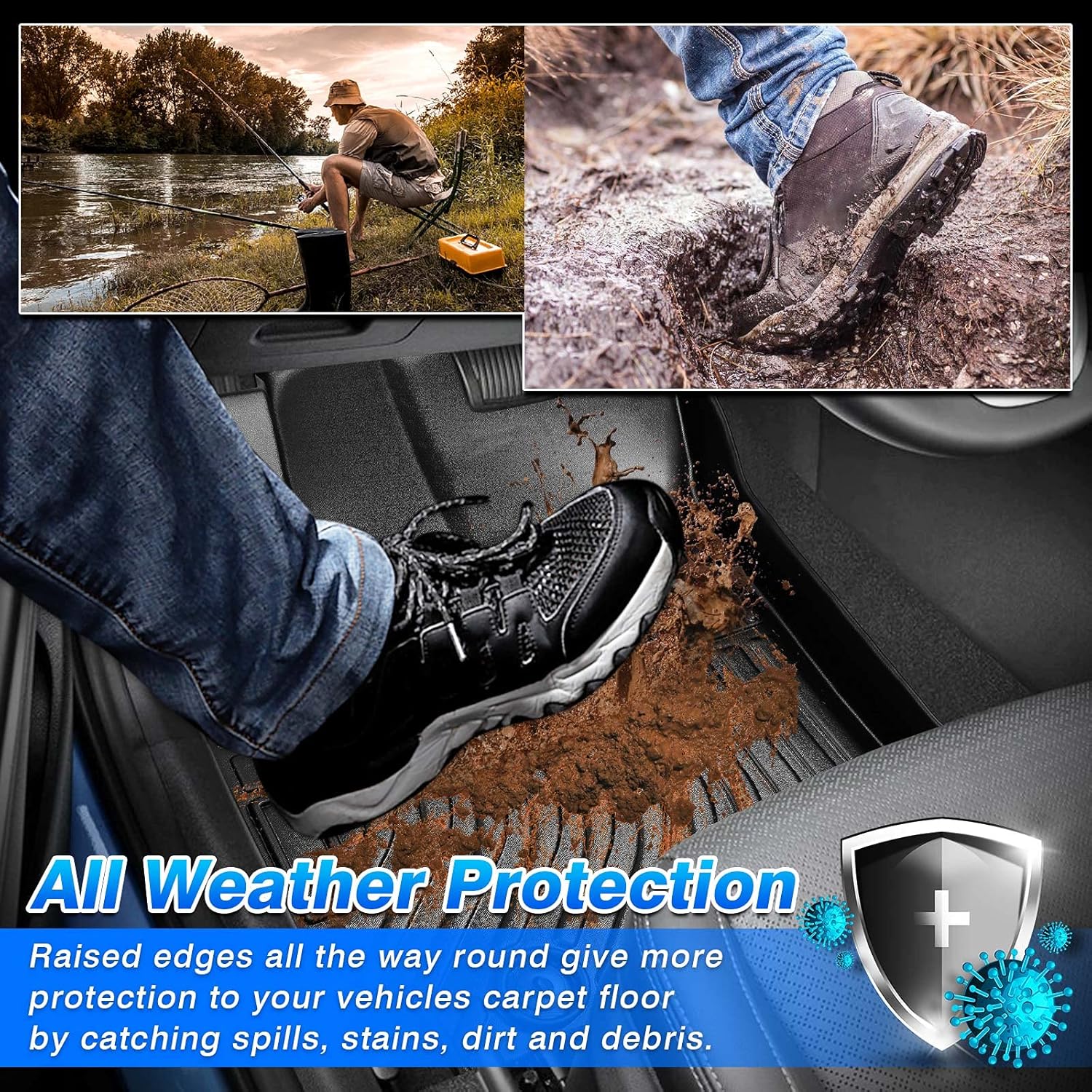 All Weather 2 Row Floor Liners J744623