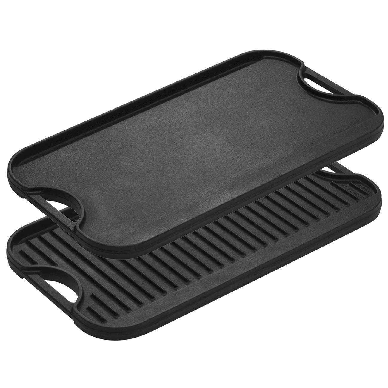 Black Cast-Iron Reversible Grill & Griddle N1530