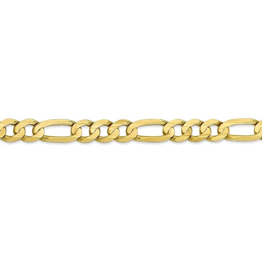 10K Yellow Gold Figaro Chain Necklace 20" S477