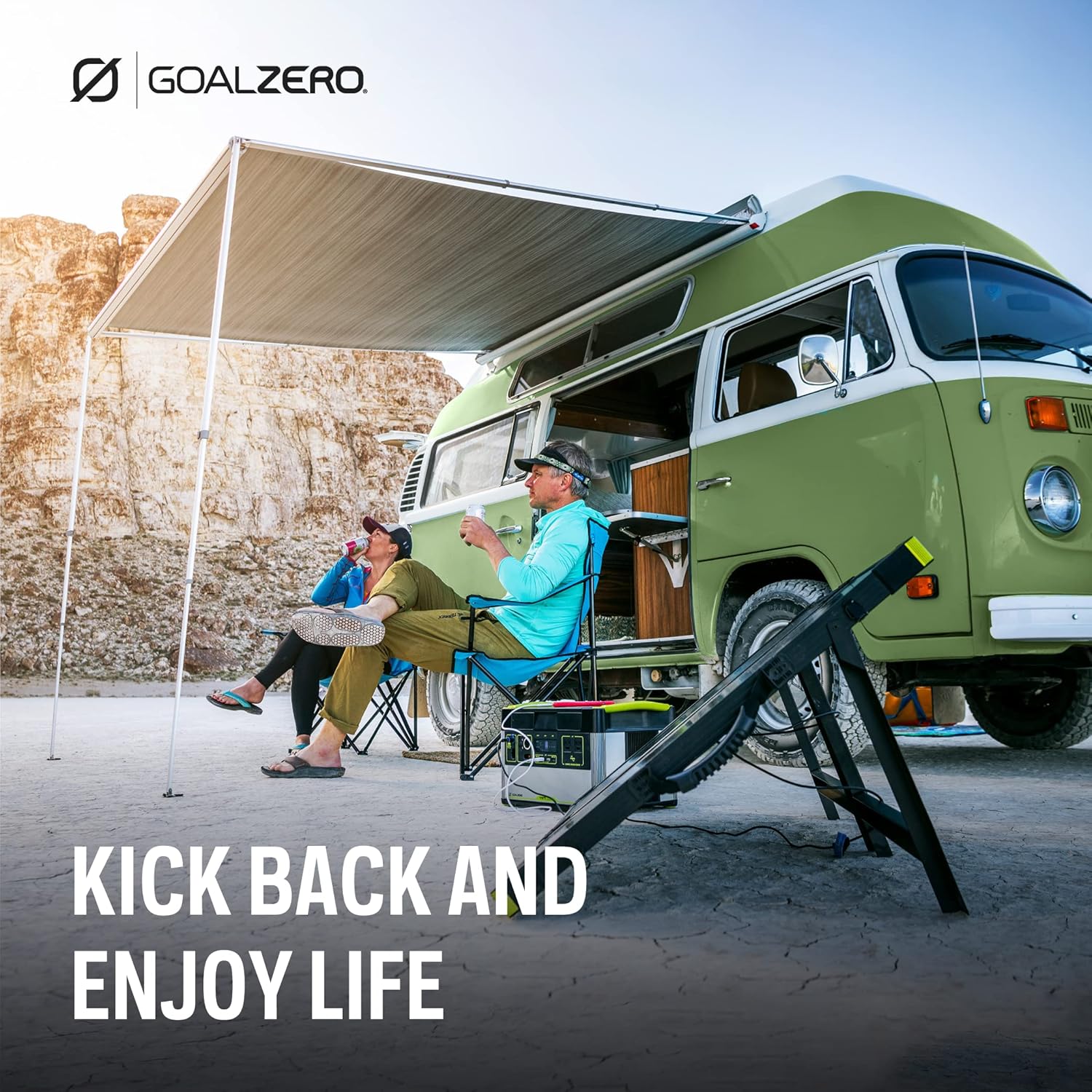 Portable Power Station, 1000 W, Solar-Powered Generator K2352