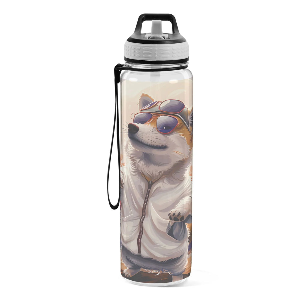 32oz Clear Tritan Sports Water Bottle with Straw S6579