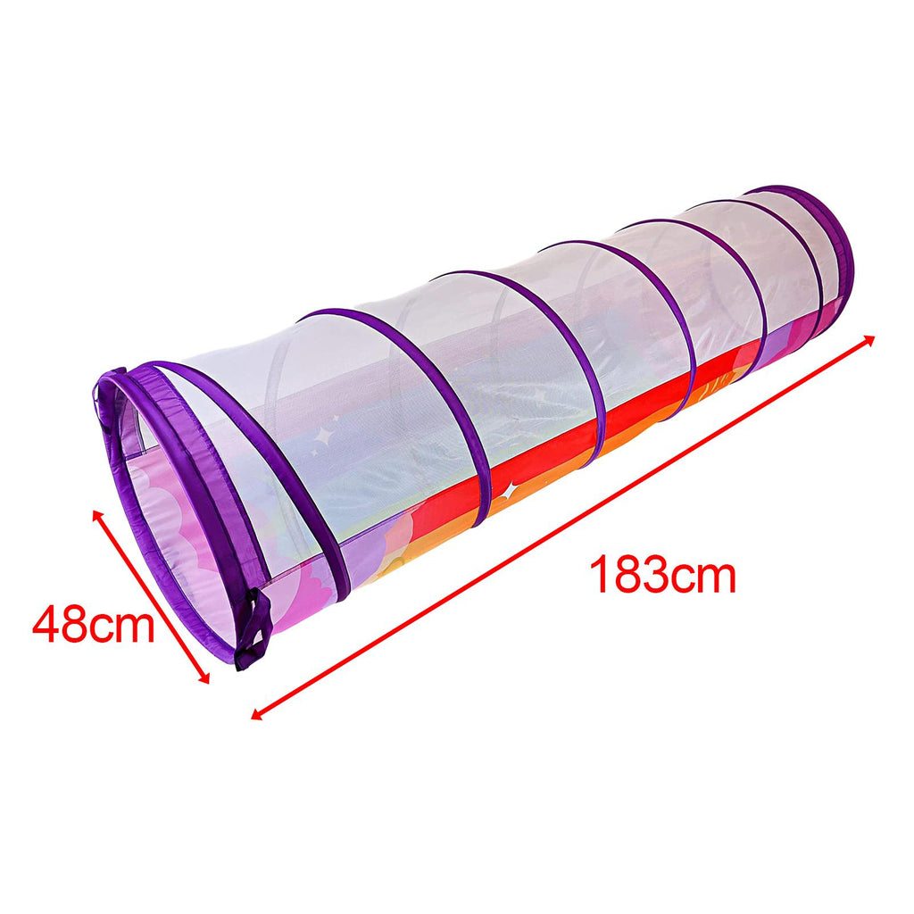Crawling Tunnels House Playset Tunnel Toys for Kids Indoor Outdoor with Handle K779582