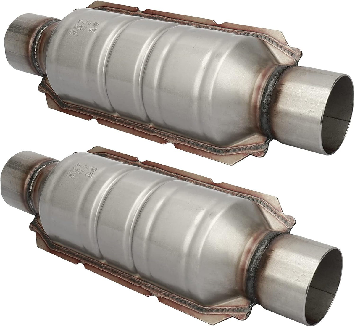 2.5" Inlet/Outlet Universal Catalytic Converter with O2 Port & Heat Shield T381