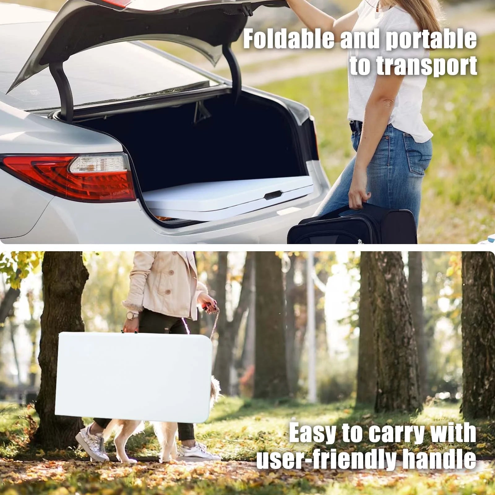 8ft Multi-purpose Outdoor Folding Picnic Table E820394