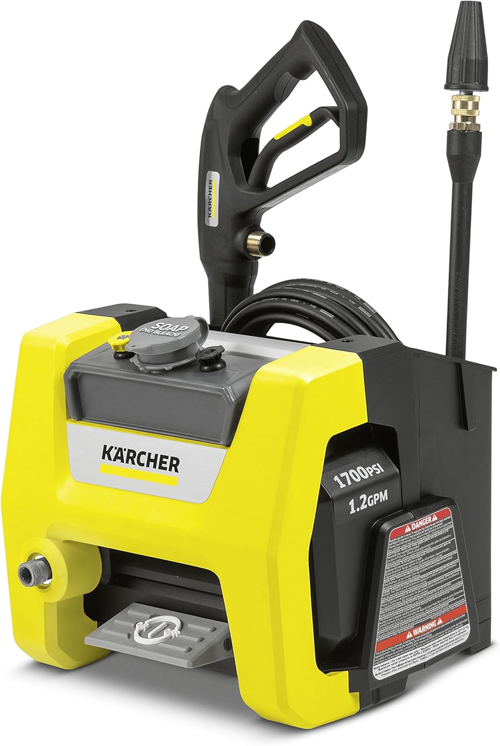 1700 PSI Electric Power Pressure Washer with 3 Nozzle Attachments P51897