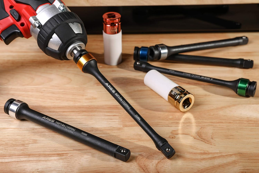 Chrome Moly 1/2-Inch Drive 8-Inch Long Impact Grade Extension Bar Set, Pack of 2 I8220