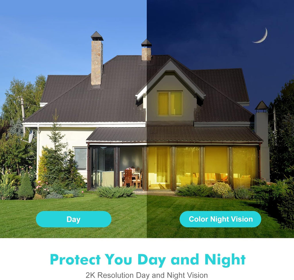 2K Solar Security Camera with Solar Panel Y522171