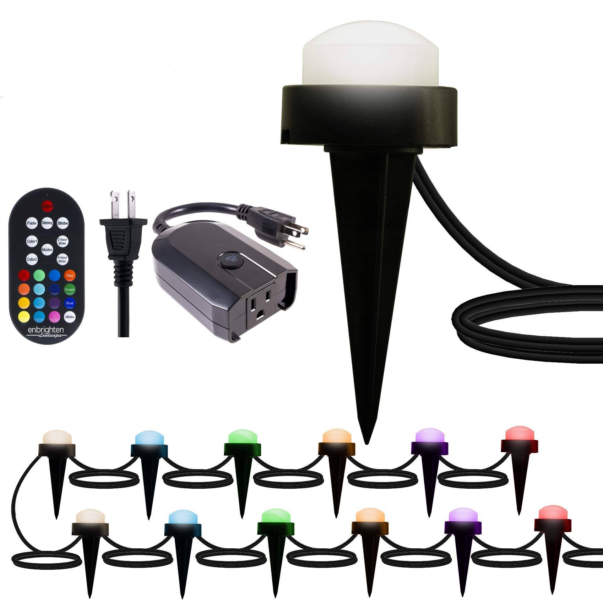 12 Lifetime Seasons LED Landscape Mini Puck Lights (22ft) White H79535