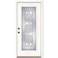 33.5 in. x 81.625 in. Unfinished Smooth Fiberglass Prehung Door O7142