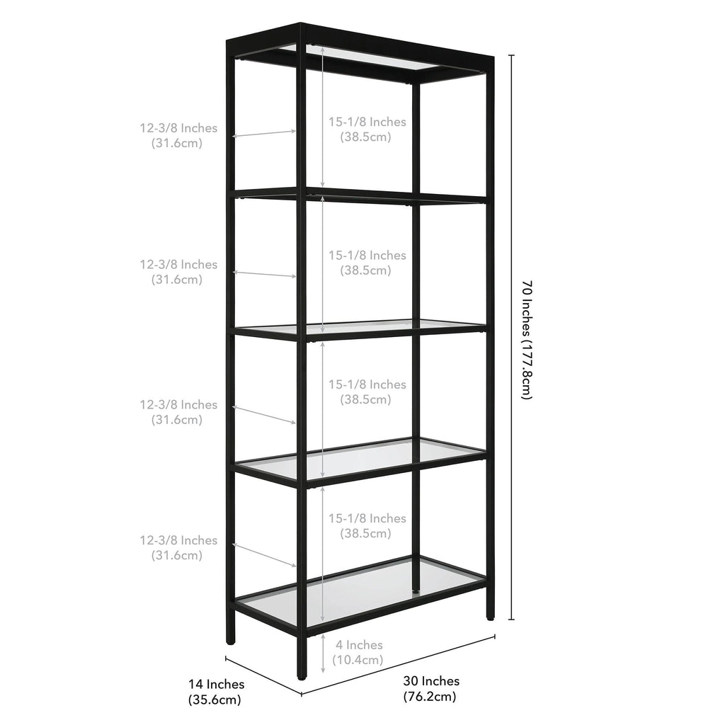 Brass Finish Bookcase F352050
