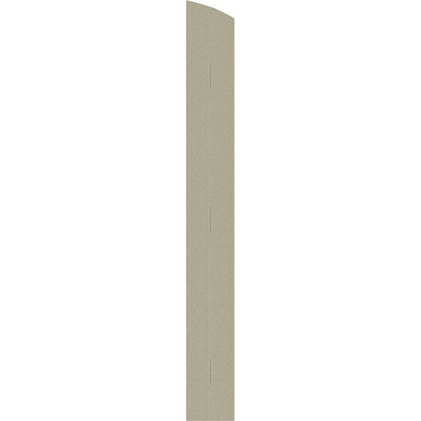 Rustic Faux Wood Shutters with Elliptical Arch Top M16957