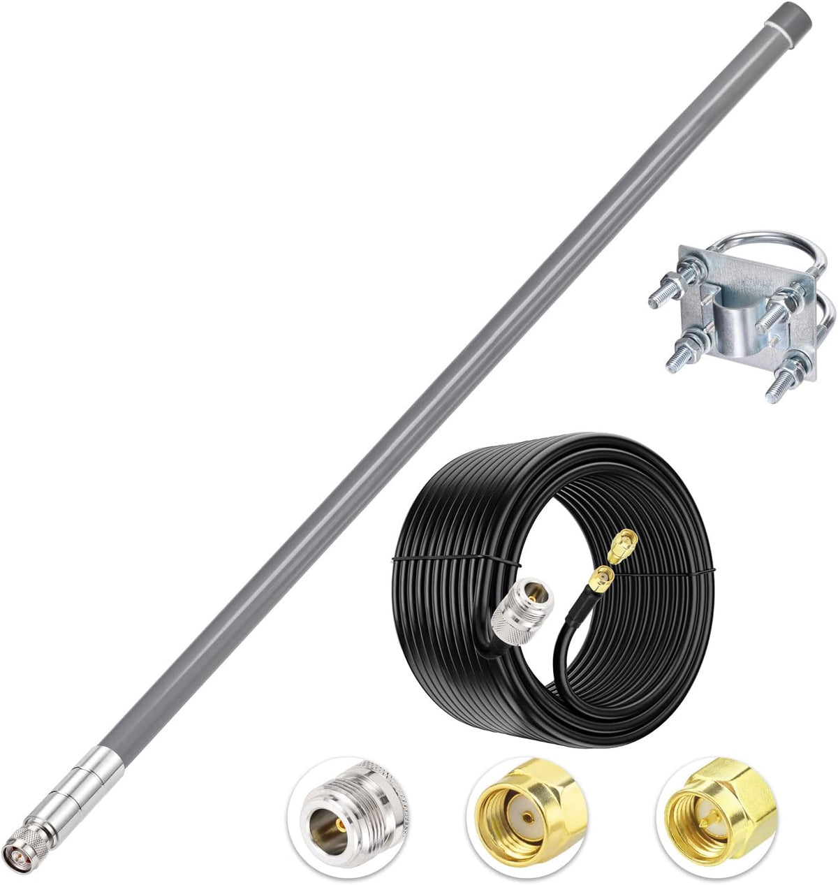 31.5inch 5.8 dBi 915MHz Antenna with 10ft Low Loss Cable Y9617