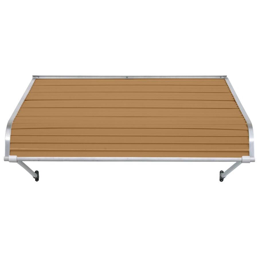 36-in Wide x 24-in Projection Solid Fixed Door Awning in Brown M569639