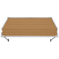 36-in Wide x 24-in Projection Solid Fixed Door Awning in Brown M569639