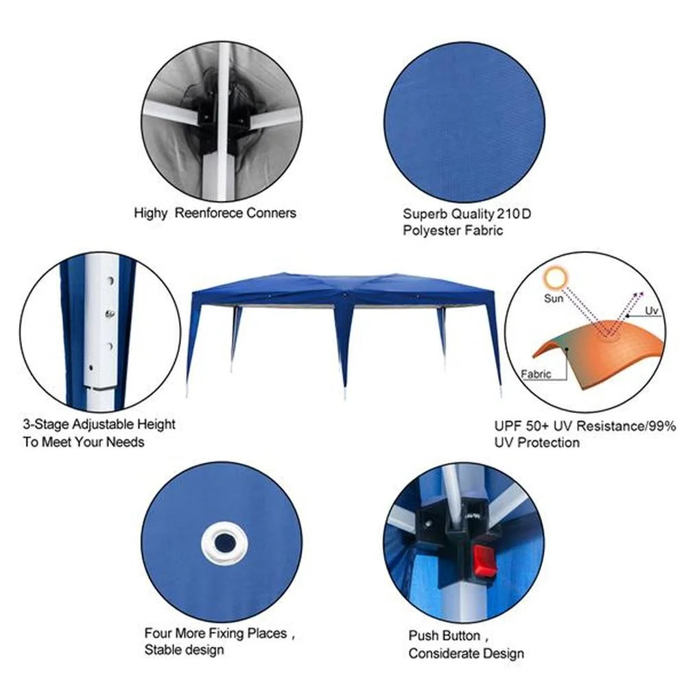 Blue Waterproof Folding Party Tent F219