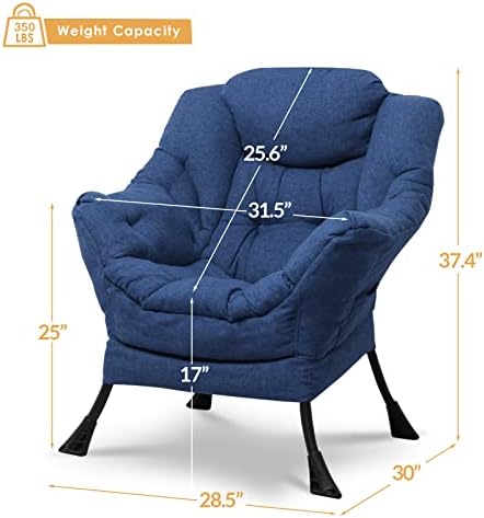 Upholstered Velvet Single Sofa Chair with Side Pocket N808300