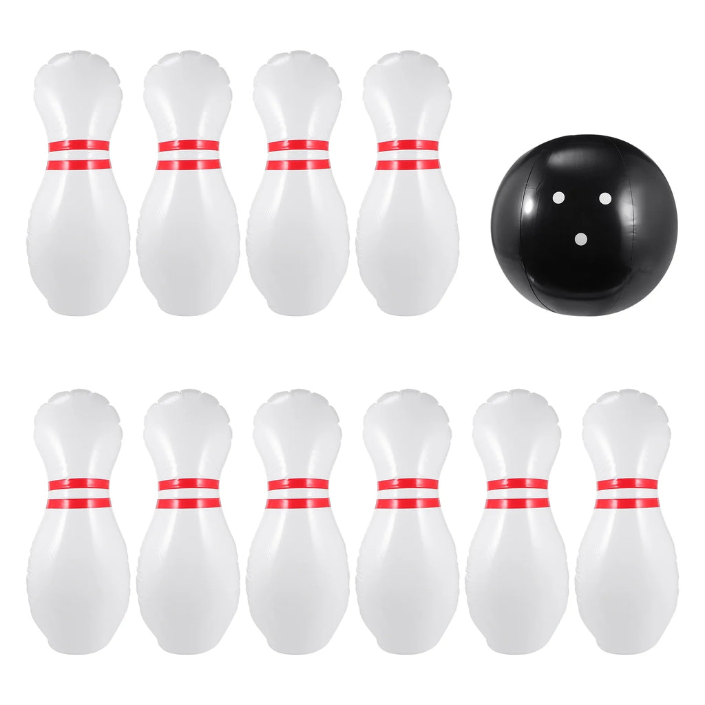 Inflatable Bowling Set Indoor Outdoor Game Y586