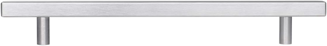50 Pack Square Cabinet Handle 8.75 Length Satin Nickel K6912