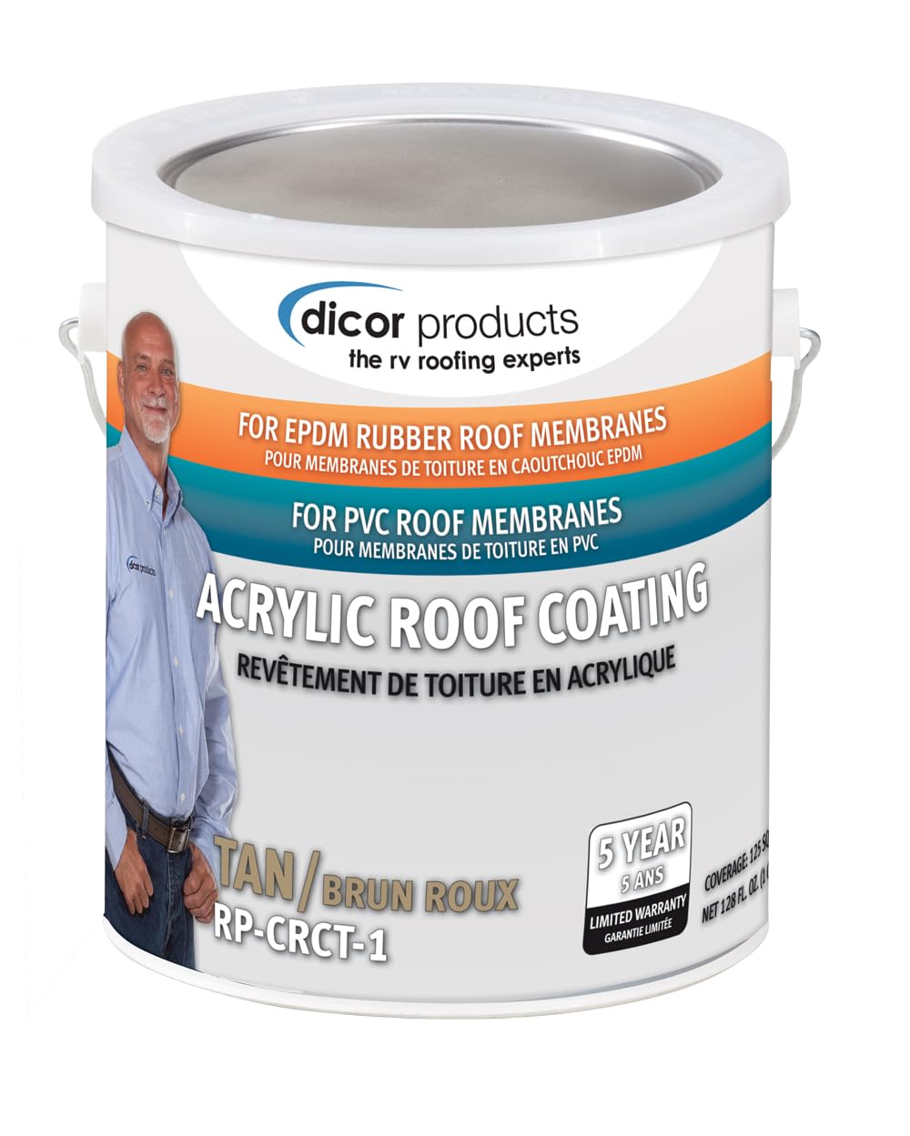 Tan Acrylic Roof Coating Z5863