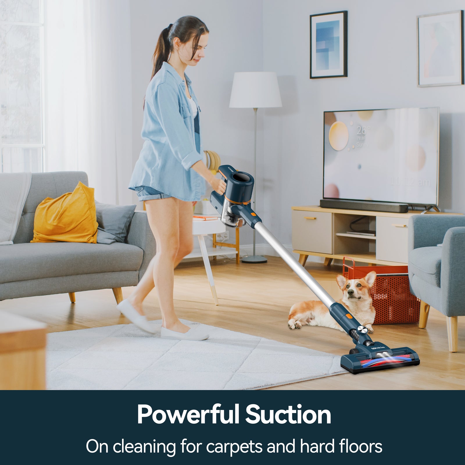 Cordless 6-in-1 Stick Vacuum Cleaner with 2200 mAh Battery O2362
